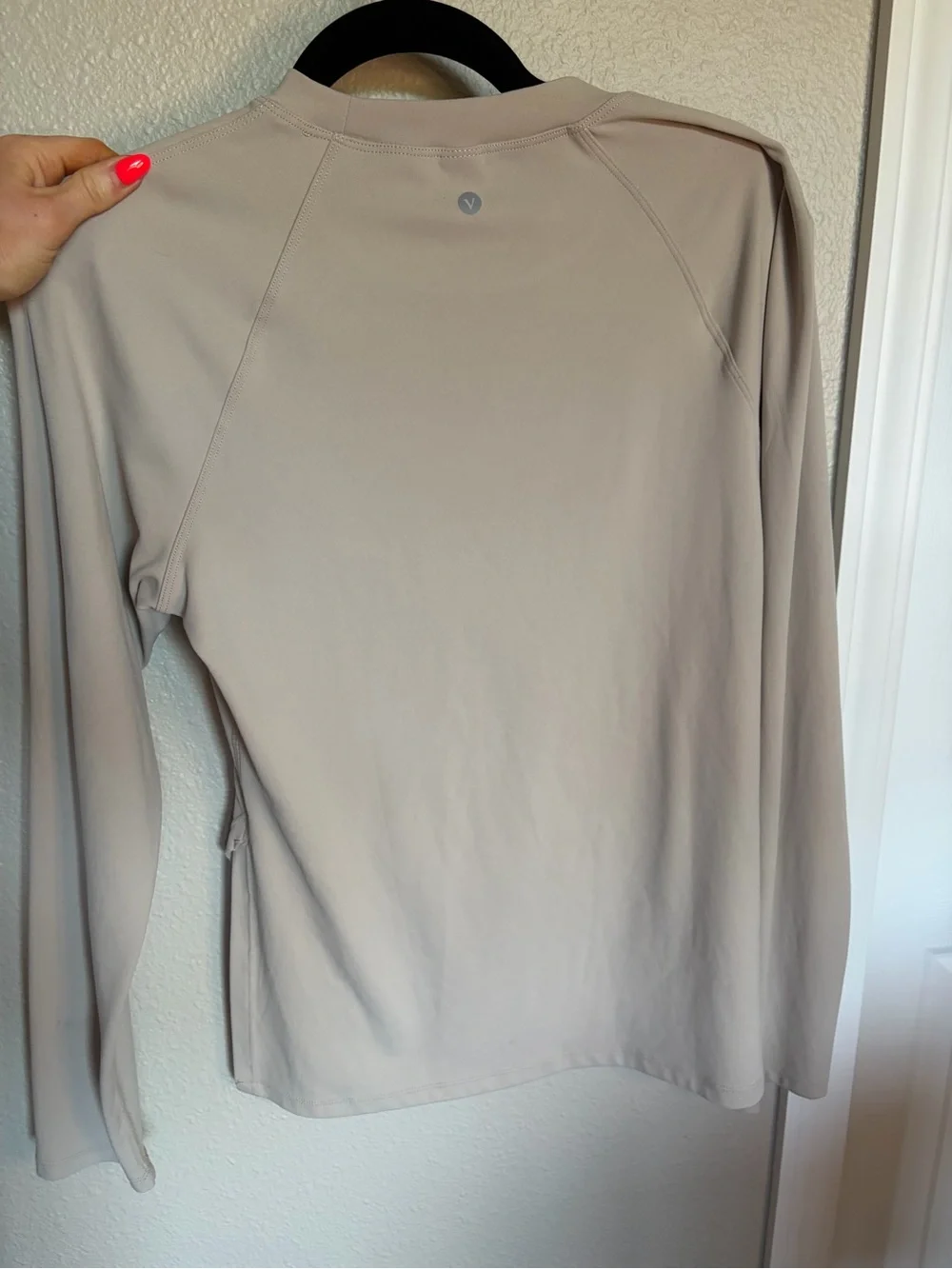 Velocity Nude Taupe Mock Neck Tunic
